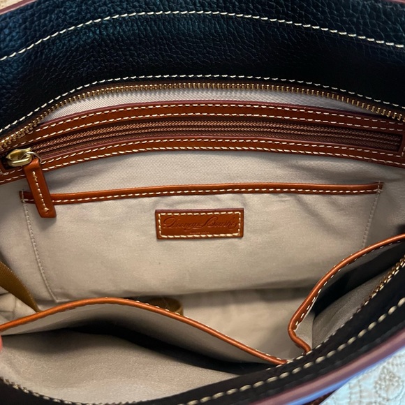 Dooney & Bourke Small Lexington Black Pebbled Leather Shoulder Bag - Picture 6 of 9